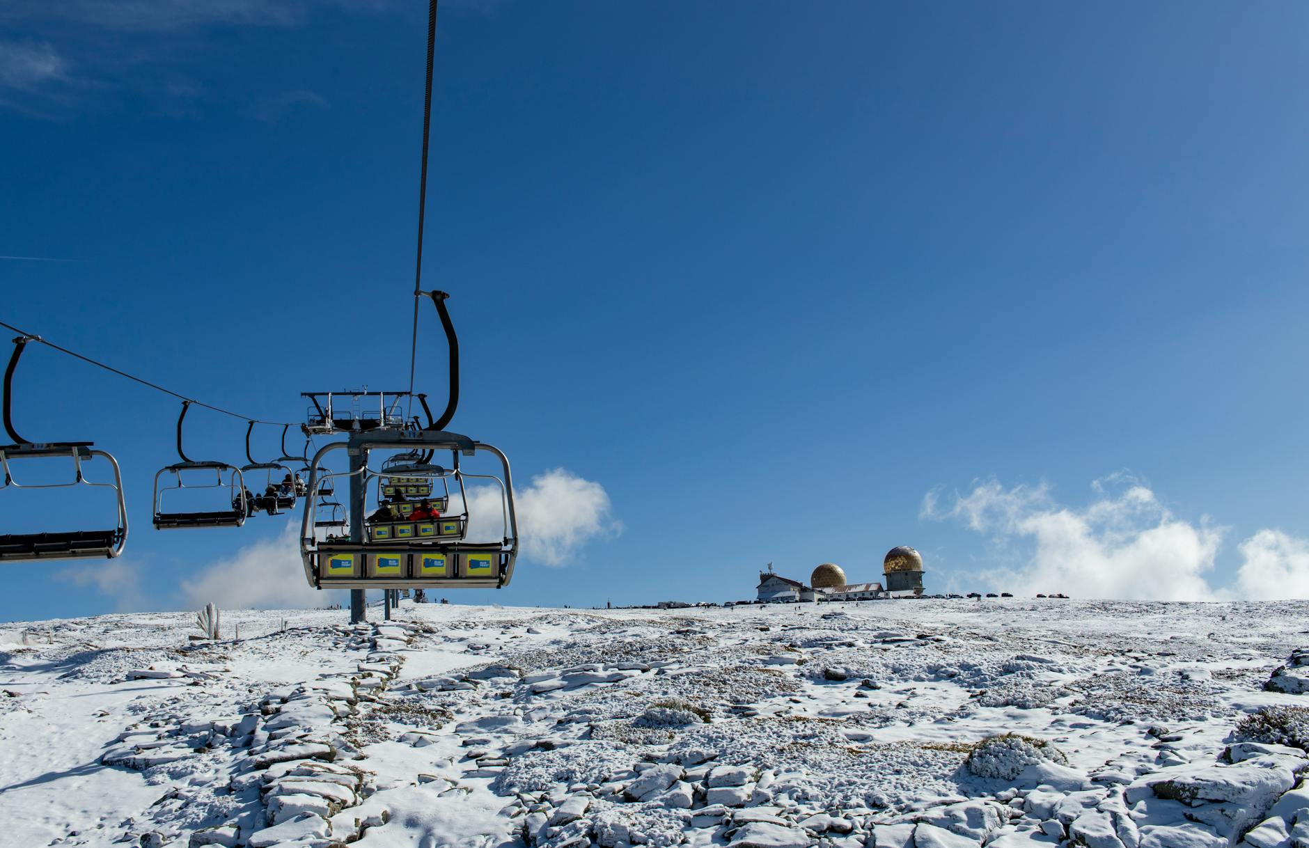 Portugal in winter - Property of: Pedro Pereira, Ski Lift at the Ski Resort at Serra da Estrela in Portugal