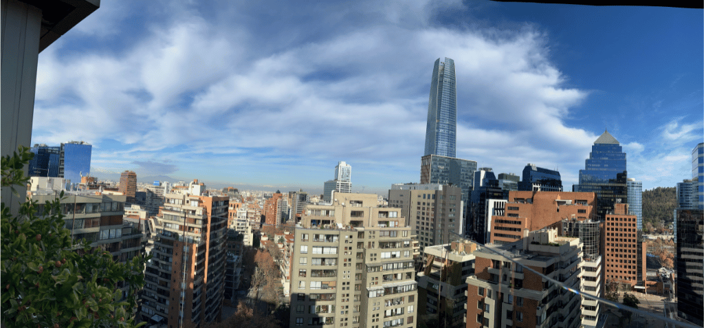 Terraço 2 Plaza El Bosque Ebro - Viagem para Santiago no Chile